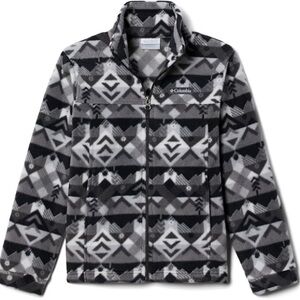 Columbia Black and Gray Patterned Fleece